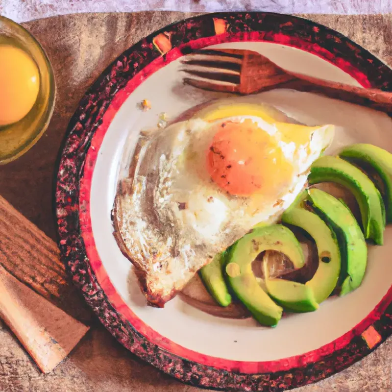 Desayuno con Aguacate y Huevo