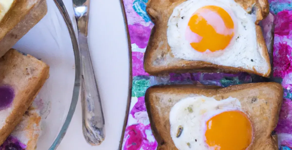 Huevos revueltos con pan